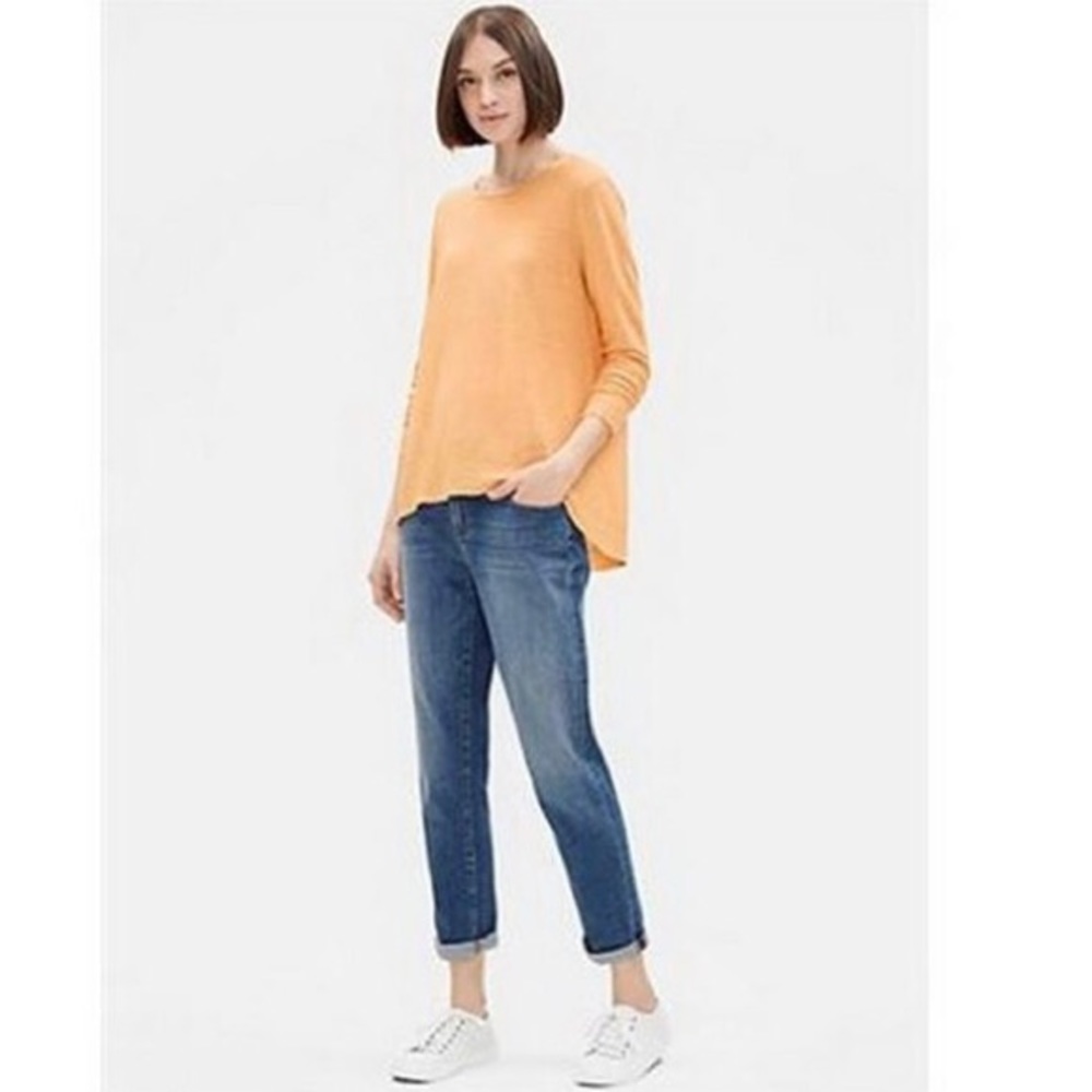 EILEEN FISHER organic linen light sweater | L/XL